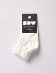 Simon De Winter Party Cuff Crew Sock, Ivory product photo View 02 S