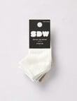 Simon De Winter Rib Sock, 3-Pack, Taupe product photo View 02 S