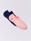 Levante Low-Cut Sock, 2-Pack, Rosa & Royal product photo
