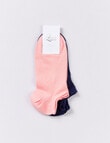 Levante Low-Cut Sock, 2-Pack, Rosa & Royal product photo View 02 S
