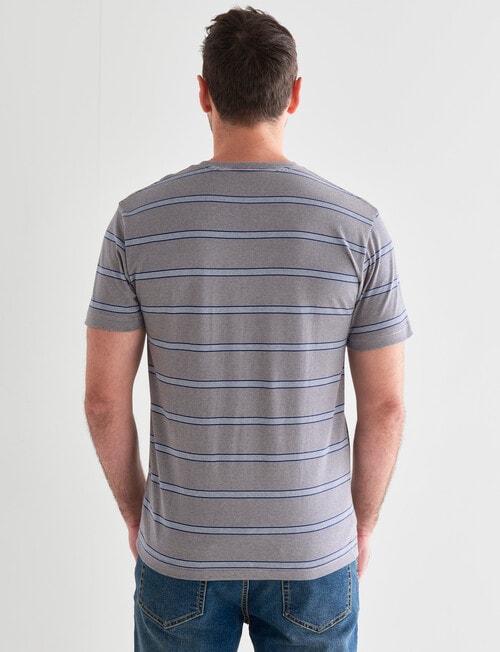 Chisel Ultimate Stripe Crew Tee, Stone product photo View 02 L