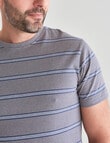 Chisel Ultimate Stripe Crew Tee, Stone product photo View 04 S