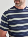 Chisel Ultimate Stripe Crew Tee, Navy product photo View 04 S