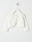 Teeny Weeny All Dressed Up Knit Bolero Cardigan, Vanilla product photo