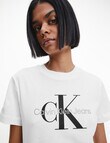 Calvin Klein Monologo Regular Tee, Bright White product photo View 03 S