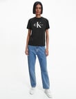 Calvin Klein Monologo Regular Tee, Black product photo View 03 S