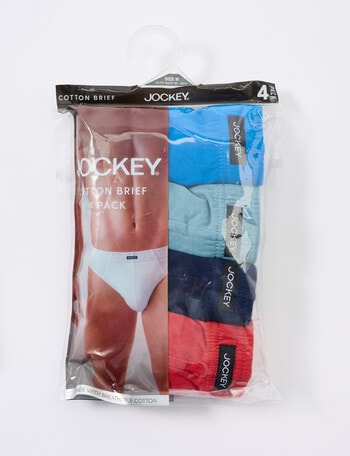 Jockey Cotton Brief, 4-Pack, Assorted product photo