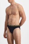 Jockey Cotton Brief, 4-Pack, Black product photo View 04 S