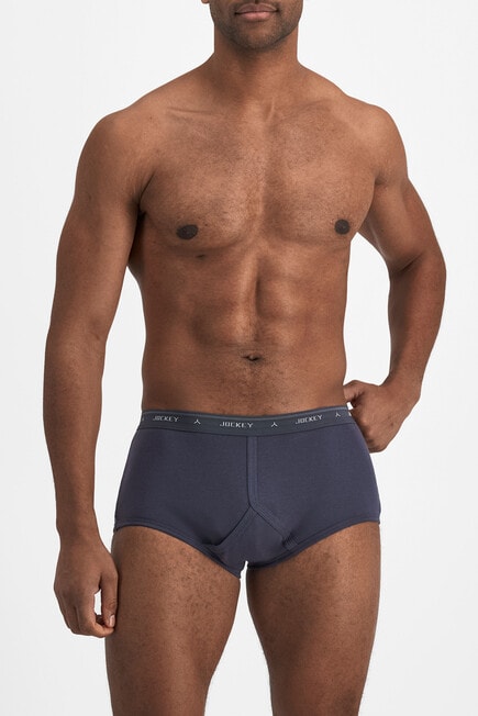 Jockey Y-Front Brief, 2-Pack, Light Blue & Grey product photo View 03 L