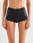 Lyric Light Control Lace Boyleg Brief, Black product photo