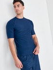 Gasoline Solid Rash Top, Navy product photo