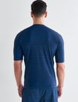 Gasoline Solid Rash Top, Navy product photo View 02 S