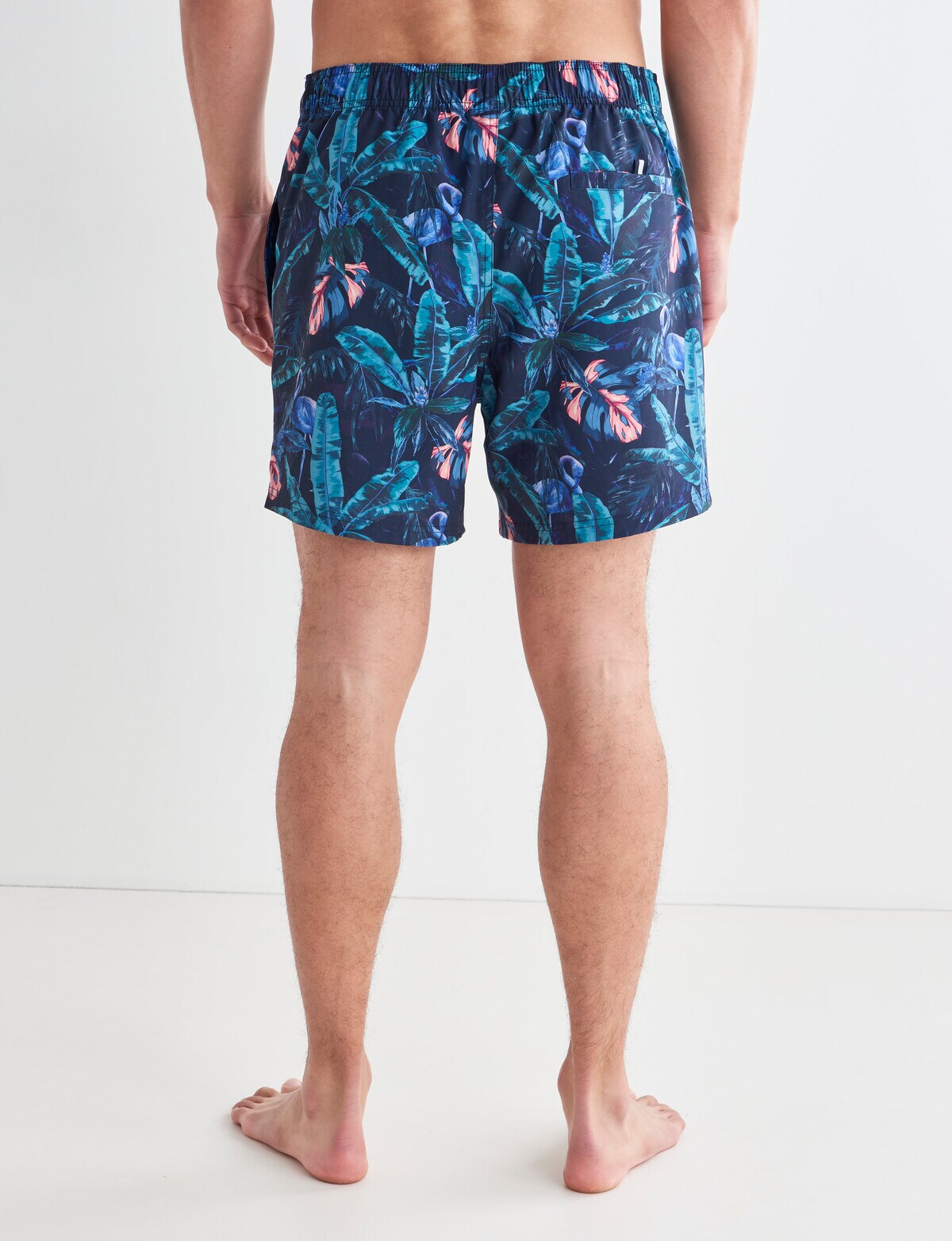 Gasoline Flamingo Swim Short, Navy - Swimwear & Boardshorts