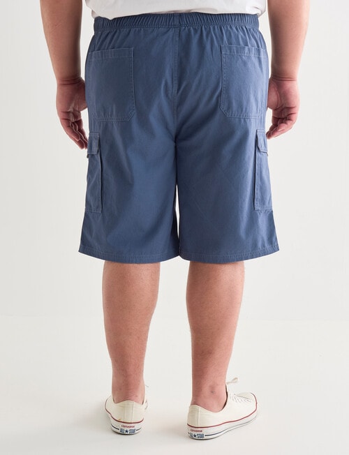 Chisel King Size Elastic Waist Cargo Short, Light Blue product photo View 02 L