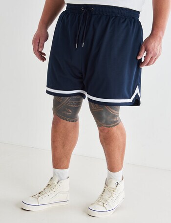 Tarnish King Size Basketball Short, Navy product photo