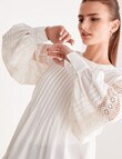 State of play Madden Lace Sleeve Blouse, White product photo View 04 S
