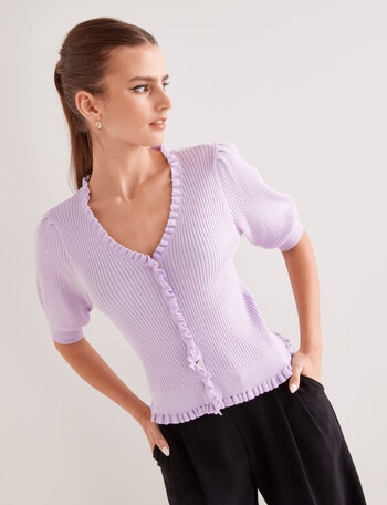 State of play Mae Frill Cardi, Lavender product photo