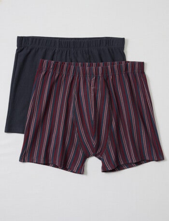 Chisel Trunk, 2-Pack, Burgundy Pink Stripe & Light Navy product photo