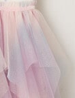 Mac & Ellie Formal Unicorn Waterfall Dress, Vanilla product photo View 02 S