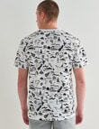 Tarnish All Over Island Print Tee, White product photo View 02 S