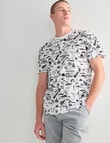 Tarnish All Over Island Print Tee, White product photo