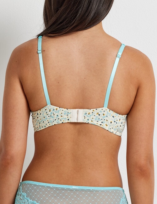 Perfects Be Sweet Push Up Bra, Turquoise, B-D product photo View 02 L