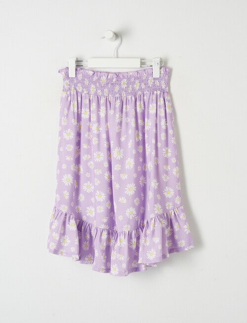 Mac & Ellie Daisy Hi-Low Skirt, Lilac product photo View 02 L