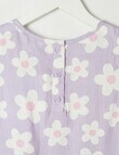 Mac & Ellie Daisy Linen Blend Drop Waist Dress, Lilac product photo View 03 S