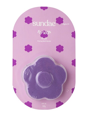 Sundae For Kids Grape Fizzing Bath Bomb, 150g product photo