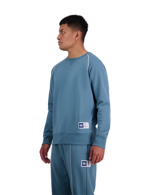 Canterbury Captain Piped Sweatshirt, Hydro Blue product photo View 03 L