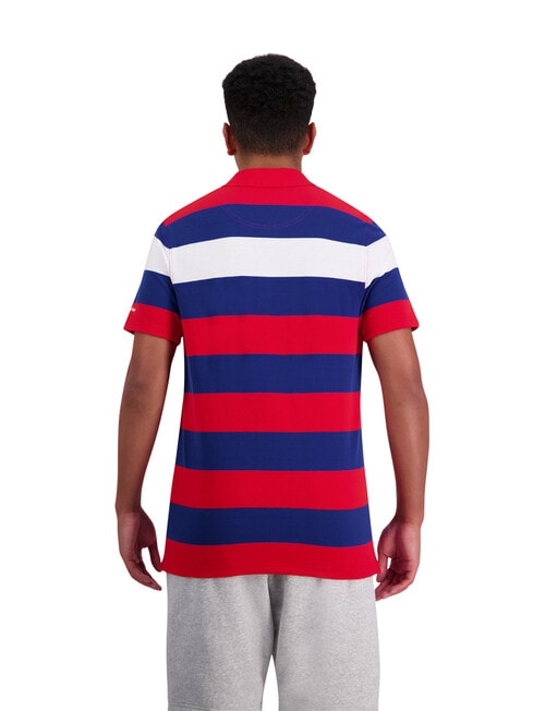 Canterbury Engineered Stripe Polo, Red & Blue product photo View 02 L