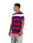 Canterbury Engineered Stripe Polo, Red & Blue product photo View 03 S