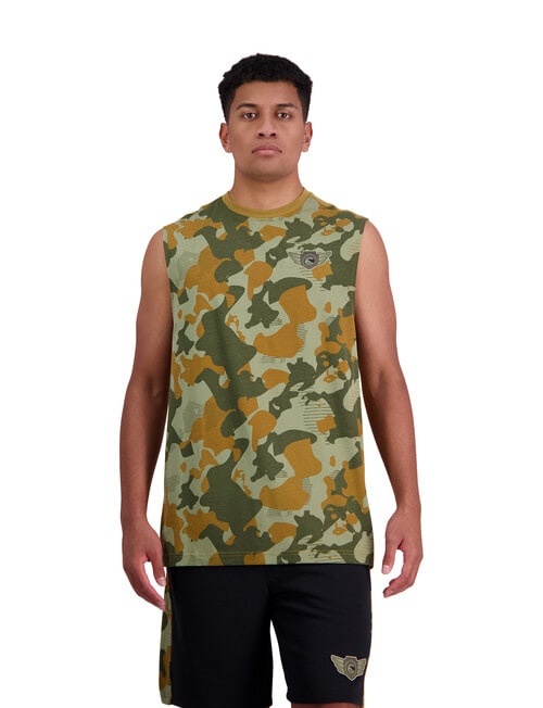 Canterbury Force Singlet, Green Camo product photo