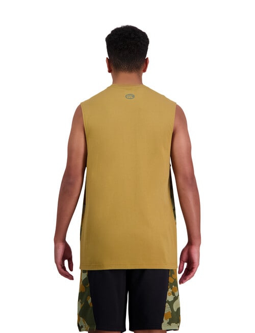 Canterbury Force Singlet, Green Camo product photo View 02 L