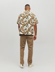Jack & Jones Floral Resort Shirt, Cloud Dancer product photo View 02 S
