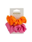Adorn by Mae Rio Elastic Scrunchies, 2-Pack product photo View 02 S