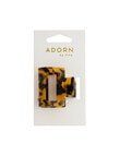 Adorn by Mae Small Square Claw Grip, Tortoiseshell product photo View 02 S