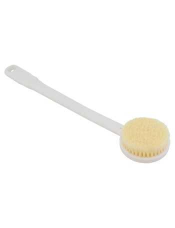 Simply Essential Long Handle Bath Brush, White product photo