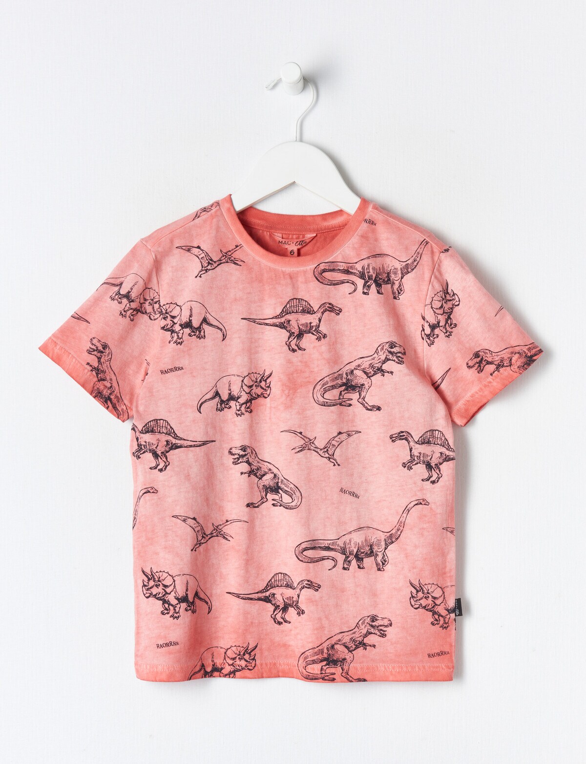 Mac & Ellie Dino Short Sleeve Tee, Faded Berry - T-Shirts & Shirts