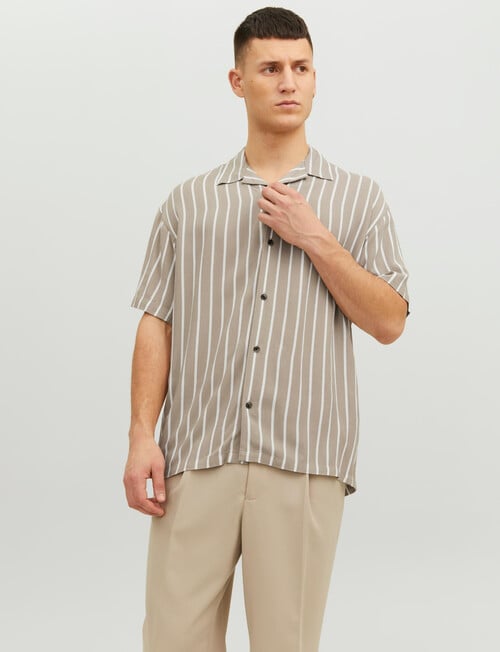 Jack & Jones Resort Stripe Shirt, Crockery product photo View 03 L