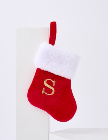 Christmas Shop Mini Stocking Alphabet S product photo