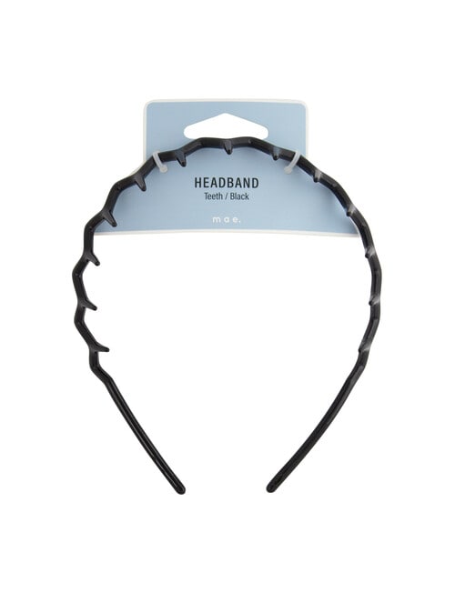 Mae Headband Teeth Black product photo