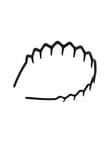Mae Headband Teeth Black product photo View 02 S