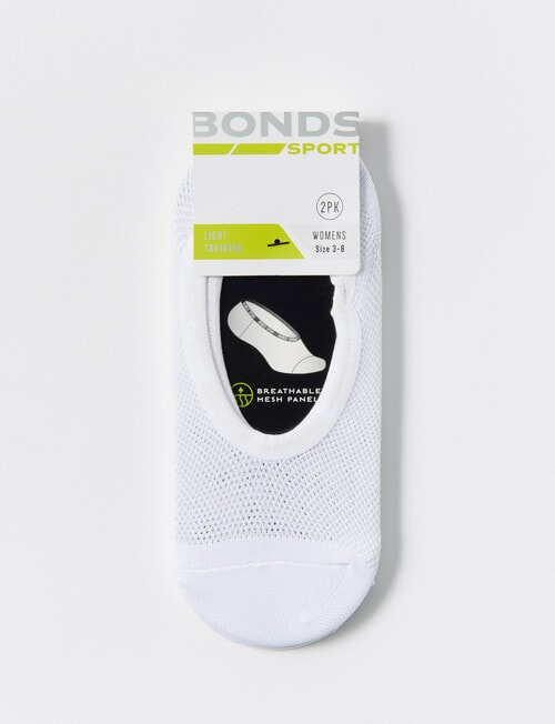 Bonds Mesh Footlet, 2-Pack, White product photo