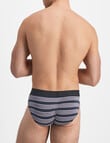 Jockey Comfort Stripe Brief, 3-Pack, Black & Grey product photo View 03 S