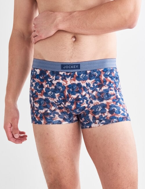 Jockey Comfort Trunk, 3-Pack, Floral, Navy & Maroon product photo View 02 L