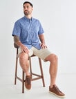 Logan Conick Short Sleeve Shirt, Blue product photo View 03 S