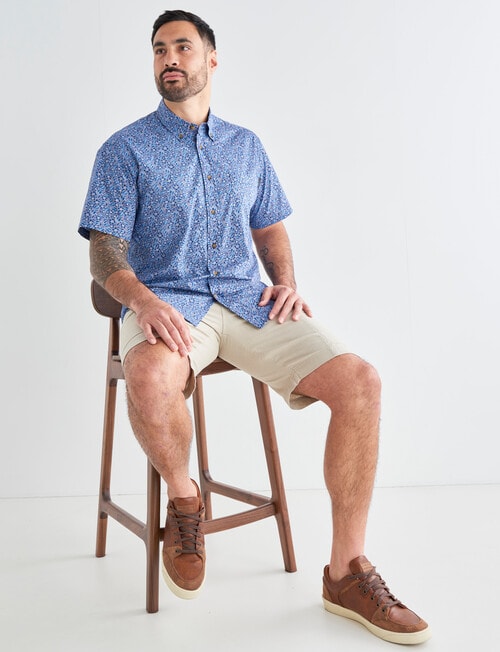 Logan Conick Short Sleeve Shirt, Blue product photo View 03 L