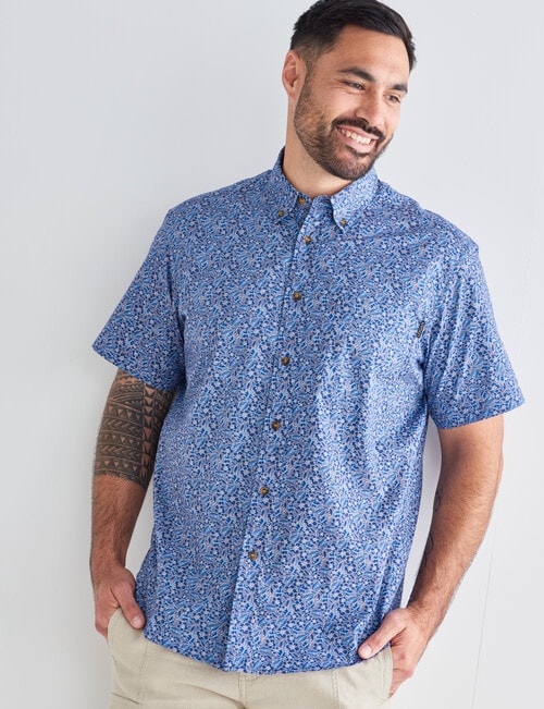 Logan Conick Short Sleeve Shirt, Blue product photo View 05 L