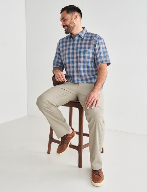 Logan Cabro Short Sleeve Shirt, Denim - Casual Shirts